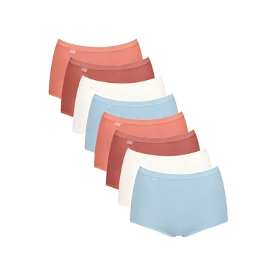 Afbeelding van SLOGGI Slip &#039;Basic+&#039; lichtblauw / mandarijn merlot wit