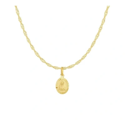 Afbeelding van YO&amp;NO Ketting Zilver verguld Singapore Scapulier Gediamanteerd 1,7 mm 41 + 4 cm Sieraden vrouw 925