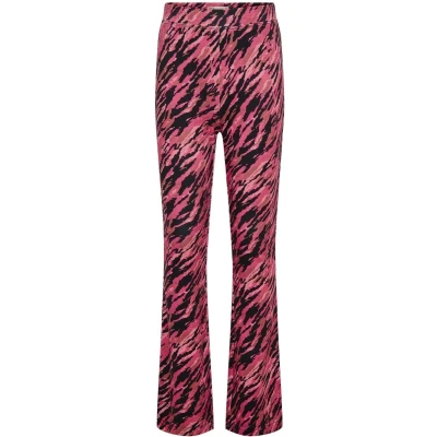 Afbeelding van KIDS ONLY GIRL flared broek KOGPAIGE met all over print donkerroze/zwart
