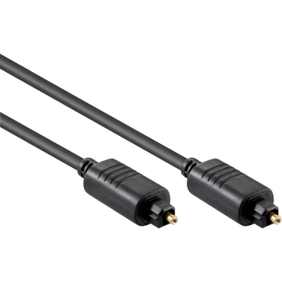 Afbeelding van Digitale optische Toslink audio kabel 4mm / zwart 7,5 meter