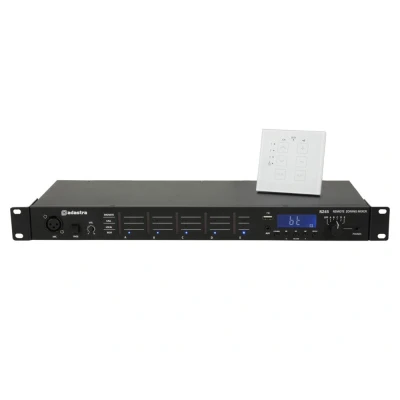 Afbeelding van Adastra RZ45 multiroom remote 5 zone matrix mixer met bluetooth en USB