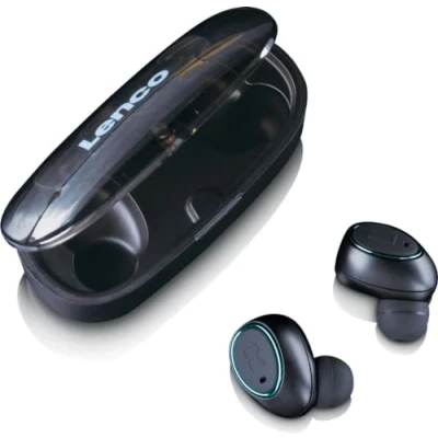 Afbeelding van Lenco EPB 410BK Bluetooth® IPX4 TWS Earphone met powerbank Zwart Black
