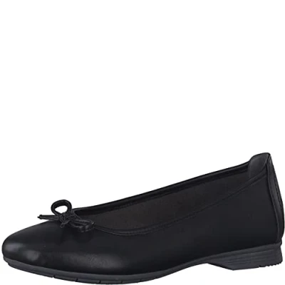Afbeelding van Jana Ballerina&#039;s, Dames, Maat: 38, Black Hoogwaardig imitatieleer