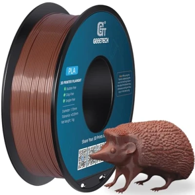 Afbeelding van GEEETECH Filament PLA 1.75mm voor 3D Printer 1kg Spoel, Bruin