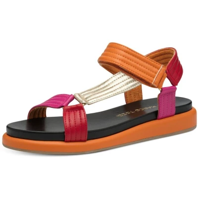 Afbeelding van Marco Tozzi Sandalen, Dames, Maat: 42, Mango Hoogwaardig imitatieleer