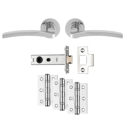 Afbeelding van Carlisle Brass Deurbeslag set &quot;Tavira&quot; compleet gepolijst chrome