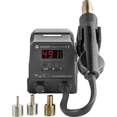 Afbeelding van TOOLCRAFT ZD 8908 Hetelucht soldeerstation Digitaal 300 W 100 500 C