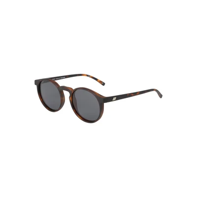 Afbeelding van Le Specs Teen Spirit Deux Zonnebril met ronde montuur, uniseks, uv bescherming, Smoke Mono gepolariseerd/Matte Tort, one size