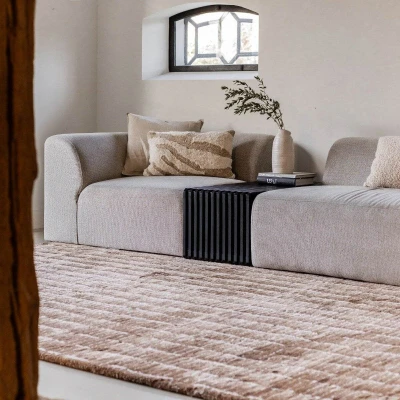Afbeelding van Vloerkleed Rectangle Bruin/Wit Interieur05 160 x 230 cm (M)