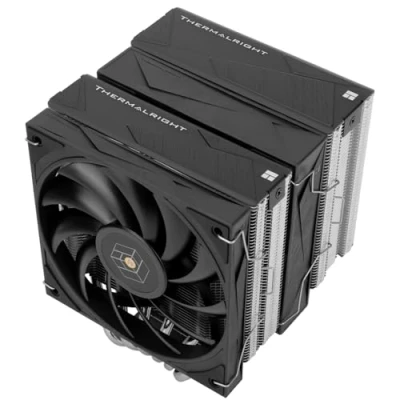 Afbeelding van Thermalright Royal Knight 120 CPU luchtkoeler, computer dubbele toren koeler, 6 heatpipes twee mm PWM ventilatoren, ongehinderd RAM, voor AM4/AM5; Intel 1851/1700/1150/1151/1200/2011