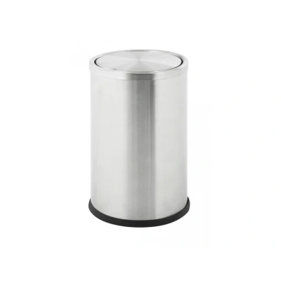Afbeelding van Papierbak 10 ltr mat rvs swin