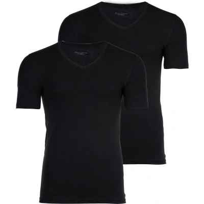 Afbeelding van Marc O&#039;Polo Essentials 2 PACK Hemd, Heren, Maat: Small, Schwarz