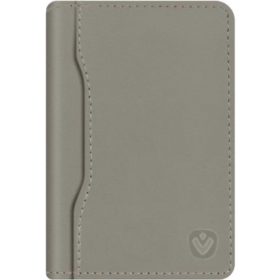 Afbeelding van Valenta Leather Card Wallet Snap Grey