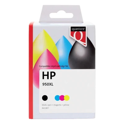 Afbeelding van Inktcartridge Quantore alternatief tbv HP C2P43AE 950XL+951XL zwart + 3 kleuren