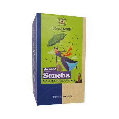 Afbeelding van Sonnentor Aardse Sencha Thee Bio, 18 stuks
