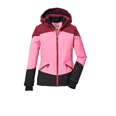 Afbeelding van killtec Meisjes Waterdichte SKI jas/functioneel jack met capuchon en sneeuwvanger KSW 151 GRLS JCKT, dark ocean, 128, 41187 000