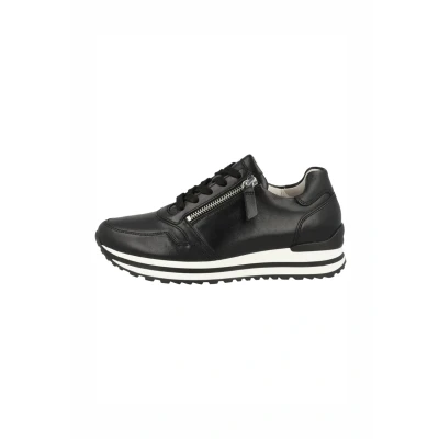 Afbeelding van Gabor 528 Sneakers Leer Dames Zwart Maat 35