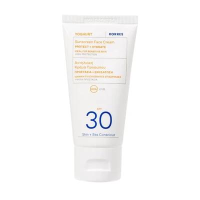 Afbeelding van Korres Sunscreen FACE Cream SPF30 Zonnebrandcrème, Maat: 50 ml,