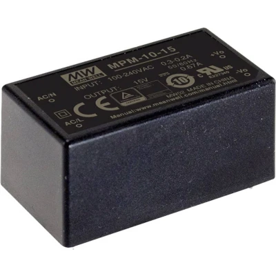 Afbeelding van Mean Well MPM 10 12 AC/DC printnetvoeding V/DC 850 mA