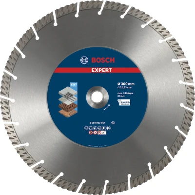 Afbeelding van Bosch Accessoires Expert MultiMaterial diamantdoorslijpschijf 300 x 22,23 2,8 15 mm 1 stuk(s) 2608900664