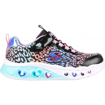 Afbeelding van Skechers Flutter Heart Lights Loves Meisjes Sneakers Zwart/Multicolour Maat 31