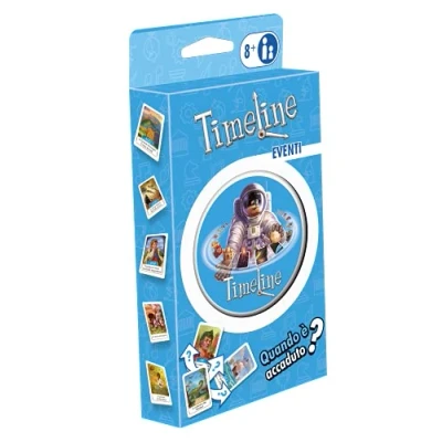 Afbeelding van Asmodee Chronologie van historische gebeurtenissen, Eco Blister, kaartspel, educatief, zakformaat, Italiaanse editie, 8 tot 99 jaar oud, 8304