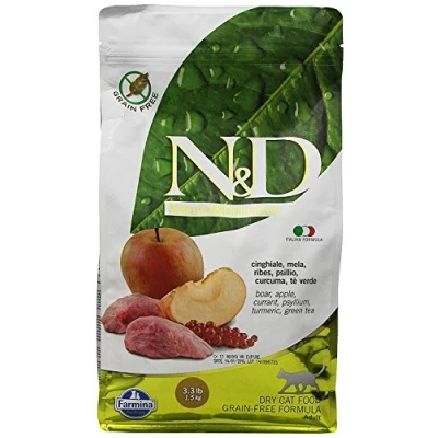 Afbeelding van N&amp;D Prime kattenvoeding Wild Zwijn 1.5 kg.