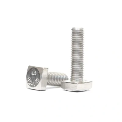 Afbeelding van Vierkante Kop Bouten Schroeven 304 Roestvrij Staal M4 M5 M6 M8 M10 M12 A2 70 Volledige Draad Bouten(M6x20mm 10pcs)