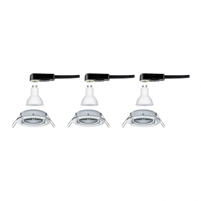 Afbeelding van Paulmann 3 set spot Nova rond, kantel/dimbaar, chr