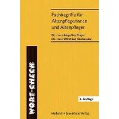 Afbeelding van Wort Check. Fachbegriffe für Altenpflegerinnen und Altenpfleger