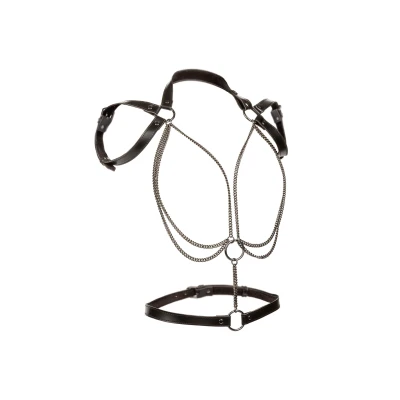 Afbeelding van CalExotics Euphoria Collection Multi Chain Halter Zwart