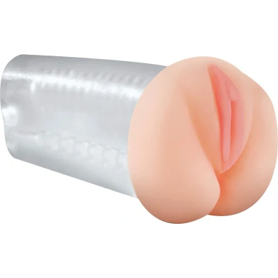 Afbeelding van Pipedream Extreme Toyz and Dol Masturbator Deluxe See Thru Stroker beige 5,5 inch