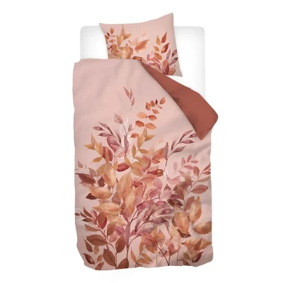 Afbeelding van Snoozing Ulvi Dekbedovertrek Eenpersoons 140x200/220 cm Terra