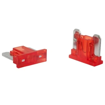 Afbeelding van 5 stuks. SeKi Mini LP Low Profile platte steekzekering 10A rood; Auto zekering 58V/DC boot aanhanger vrachtwagen caravan