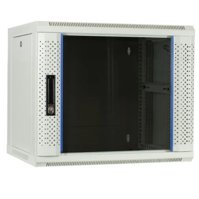 Afbeelding van DSIT 9U witte wandkast / serverbehuizing met glazen deur 600x450x500mm (BxDxH) 19 inch