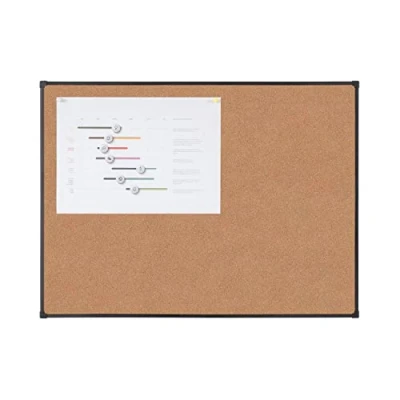 Afbeelding van BoardsPlus Economy Kurk Bord, 104,3 x 73 cm, Zwart Frame
