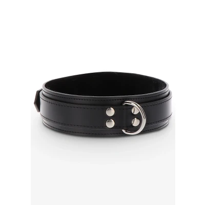 Afbeelding van Taboom Heavy D Ring Collar Bondage / SM and leash Zwart
