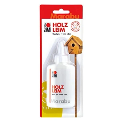 Afbeelding van Marabu 031500500001 Kids houtlijm voor kinderen, op waterbasis, kindvriendelijke lijm om te knutselen, knutselwerk met hout, lijm, uitwasbaar, 100 ml