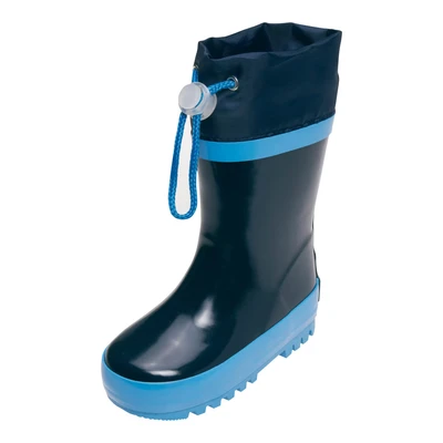 Afbeelding van Playshoes Uniseks rubberlaarzen voor kinderen, gevoerde regenlaarzen, donkerblauw, 34/35 EU