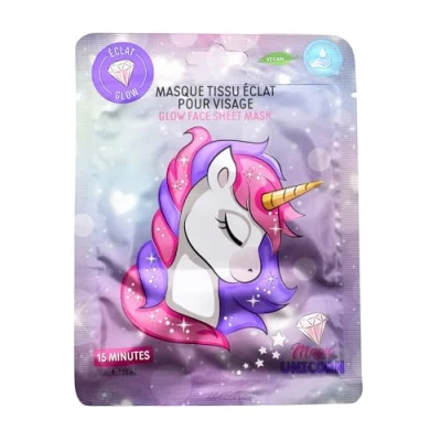 Afbeelding van Unicorn Gezichtsmasker Hyaluronzuur Roze Pompelmoes 12 Stuks in een Voordeelverpakking Schoonheidsmaskers Kinderen Schoonheidsset Meisjes