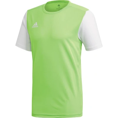 Afbeelding van adidas Estro 19 Sportshirt Maat 128 Jongens lime groen/wit