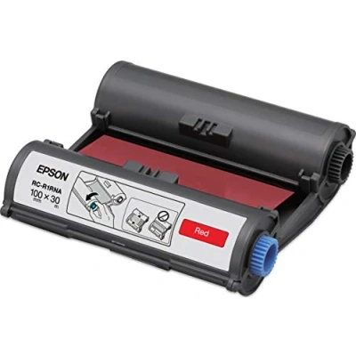 Afbeelding van Epson inkttape RC R1RNA ft 100 mm x 30 m, rood tape voor beletteringsysteem