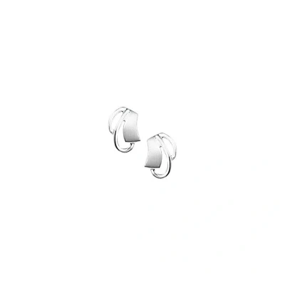 Afbeelding van Oorknoppen Poli/mat Zilver Gerhodineerd Mat Glanzend 9.5 mm x 7