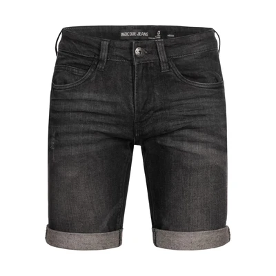 Afbeelding van Indicode Jeans Jeansshort, Heren, Maat: Small, Black