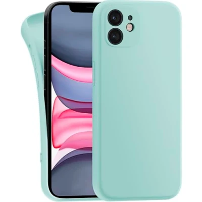 Afbeelding van MyGadget Silicone Case compatibel met Apple iPhone 11 duurzaam beschermend TPU geval Slim achterkant cover krasbestendig mobiele telefoon Matt Mint