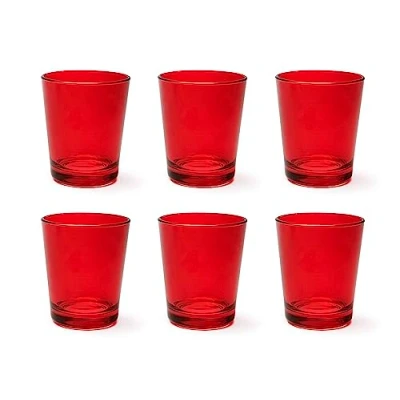 Afbeelding van Excelsa Portofino Set van 6 glazen, rood, 30 cl., mondgeblazen glas