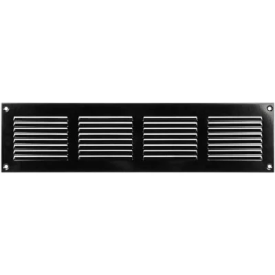 Afbeelding van Air Vent Cover Steel Return Roosters voor plafond en zijwand HVAC met insectenbescherming scherm (15.74 &quot;x3.93&quot; Inch, Zwart)