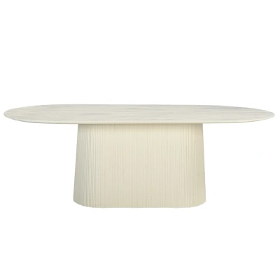 Afbeelding van Livingfurn Eettafel Patrice 230 cm Beige