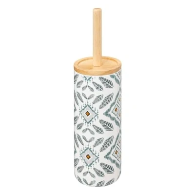 Afbeelding van 5Five Hapache Toiletborstel in houder Ø11xH38cm Groen multi