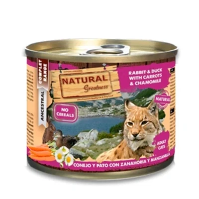 Afbeelding van Natural Greatness Rabbit / Duck With Carrots And Chamomile 185 GR